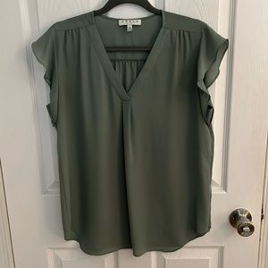 2/$25 Chaus Green Blouse